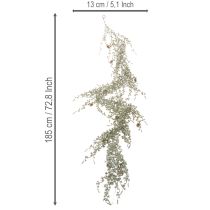 Product Artificial garland with pine cones and needle branches for decoration, 185cm