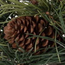 Product Artificial pine branch wreath with cones 60 cm