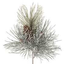 Product Artificial pine branch with cones, wintery, 40cm