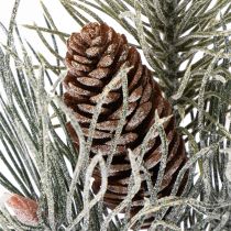 Product Artificial pine branch with cones, wintery, 40cm