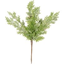 Product Artificial pine branch with cones, snow-covered, 28cm, 6 pieces