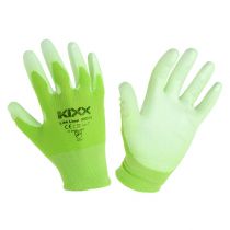 Kixx garden gloves size 7 light green, lime