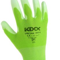 Kixx gardening gloves size 7 light green, lime
