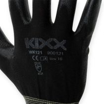 Product Kixx Nylon Gardening Gloves Size 10 Black