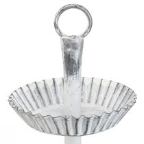 Product Etagere Shabby Chic Metal White 2-tier Ø16.5cm