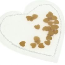 Product Confetti heart gold 5cm 24 pcs
