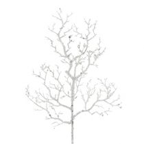 Coral branch with mica white L32cm 3pcs