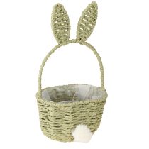 Product Cute Easter bunny-shaped planter basket for festive indoor decoration, 32cm