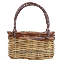 Product Basket with handles plant basket handbag brown 27×15×15cm