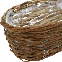 Flower basket, basket for planting, natural flower decoration L31cm H11.5cm