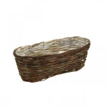 Basket for planting, floral decorations, natural wood basket L35cm 11.5cm