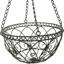 Decorative plant basket for hanging rust brown Ø24cm