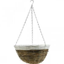 Product Plant bowl, hanging basket, hanging basket natural, white Ø35cm