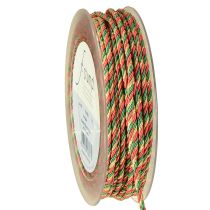 Product Cord red green gold decorative cord tricolor cord ribbon 3mm 25m