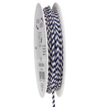 Product Striped gift ribbon/cord for creative decoration, 3mm thick, 20m long