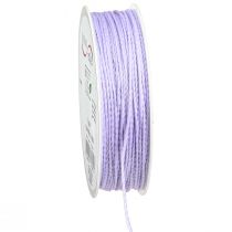 Product Cord with Glitter Purple Decorative Cord Iridescent 15mm 50m