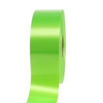 Gathering ribbon 50mm lime green 100m