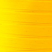 Product Curly ribbon, gift ribbon, yellow cotton, 10mm, 100m, sustainable