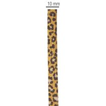 Product Curly ribbon, leopard print, gift ribbon for creative wrapping, 10mm, 100m