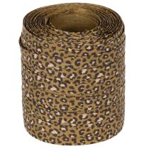 Product Curly ribbon, leopard print, gift ribbon for creative wrapping, 10mm, 100m
