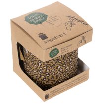 Product Curly ribbon, leopard print, gift ribbon for creative wrapping, 10mm, 100m