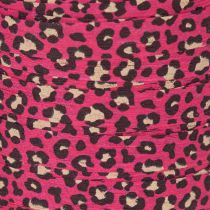 Product Decorative ribbon, leopard print, pink, curling ribbon for gift wrapping and crafting, 10mm wide, 100m long
