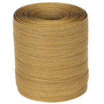 Product Brown gift ribbon, curled ribbon, sustainable craft supplies, 10mm x 100cm
