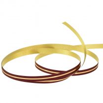 Product Curling ribbon gift ribbon red with gold stripes 5mm 250m