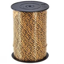 Product Decorative Ribbon Brown Orange Curling Ribbon Safari 10mm 100m