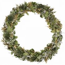 Christmas wreath drying wreath oak card thistle Ø45cm