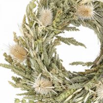 Dried flower wreath card thistle grass grain Ø28cm
