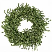 Christmas wreath green dried flower wreath linen Ø34cm