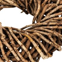 Product Wreath made of natural twigs, round rattan wreath for crafting, 35cm