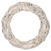 Product Round twig wreath for crafting and decorating, door wreath 50cm
