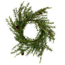 Wreath, table wreath larch green Ø50cm