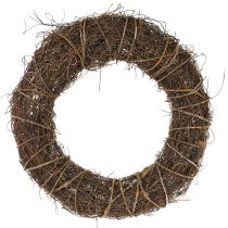 Vine wreath with willow natural Ø40cm