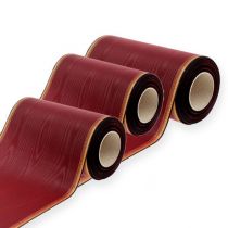 Product Wreath ribbon Moiré burgundy