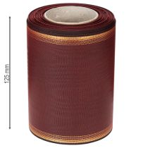 Product Wreath ribbon Bordeaux Moiré 125mm decorative ribbon