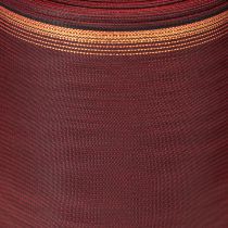 Product Bordeaux wreath ribbon with gold edge, 175mm, decorative