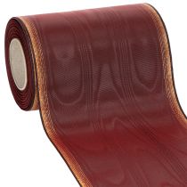 Product Wreath ribbon Moiré 150mm Bordeaux taffeta ribbon decoration