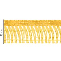 Product Wreath ribbon tassels fringe golden self-adhesive fringe 40mm 25m