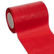 Product Red wreath ribbon 125mm x 25m - Ribbon for funeral floristry, lettering &amp; decoration
