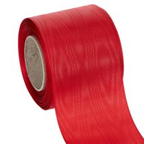 Product Red wreath ribbon 75mm x 25m - Funeral floristry &amp; decoration, Robust ribbon for lettering