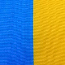 Product Blue and yellow moiré wreath ribbon, 100mm, national ribbon, club ribbon, decorative ribbon, festive mourning ribbon, acetate