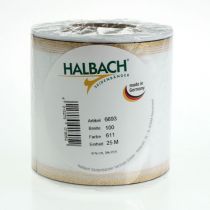 Product White moiré wreath ribbon with pearl edge and taffeta binding, decorative ribbon, mourning ribbon, width 100mm, length 25m