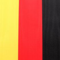 Product Moiré wreath ribbons 150mm black-red-gold with French moiré effect, 25m roll for decoration and funeral services