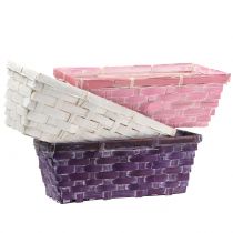 Spank basket square purple / white / pink 6pcs