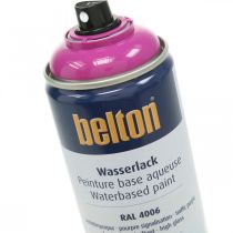 Belton free water based paint pink traffic purple high gloss spray 400ml
