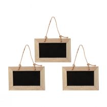 Chalkboards for hanging wooden board natural 15x10cm 5pcs