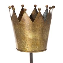 Product Decorative crown on a stick, vintage decoration for potted plants, 73cm